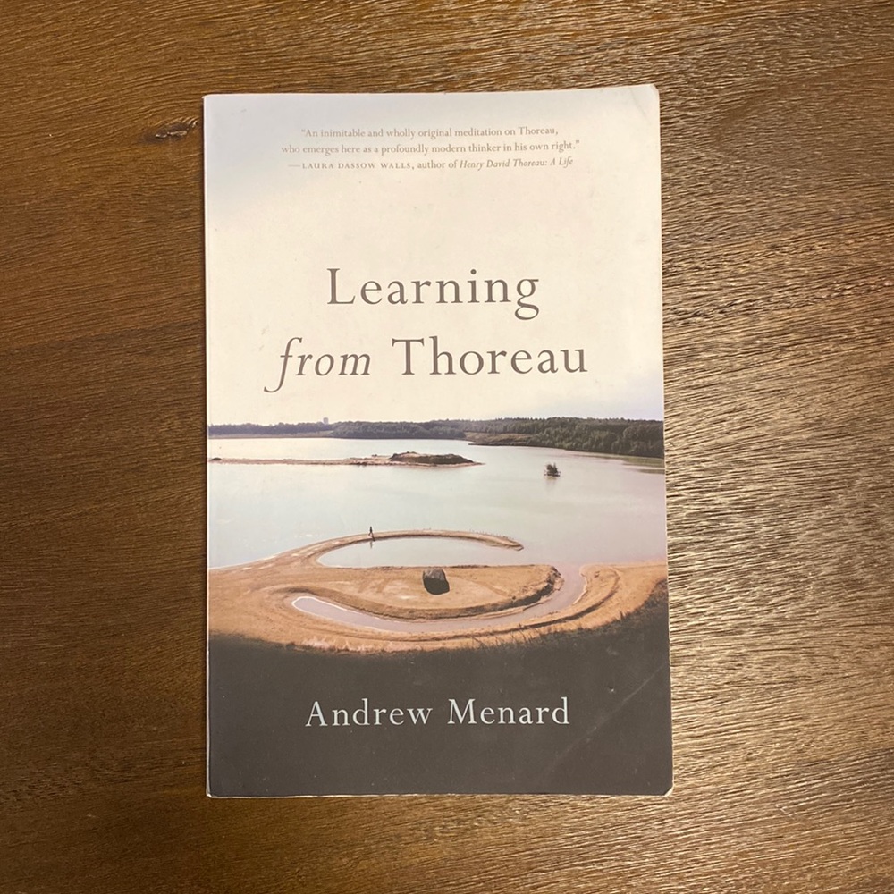 Learning from Thoreau by Andrew Menard (paperback)